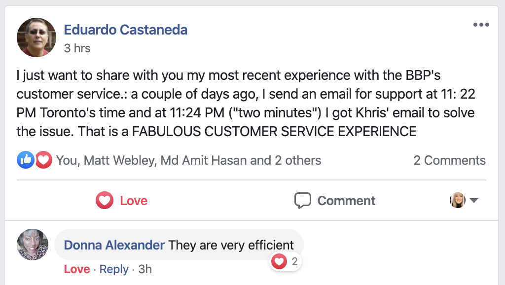 Customer Testimonial